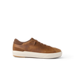 Del Mar Commuter brown leather shoe facing right with a cushioned sole and everyday comfort