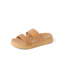 Vista Hi 2 sandal facing right with tan smooth and braided straps, cushioned footbed, and lightweight platform sole for comfort