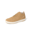 Del Mar Desert tan leather and suede shoe facing left with cushioned sole and arch support