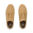 Del Mar Desert tan leather and suede lace up shoes facing upward with cushioned comfort and arch support