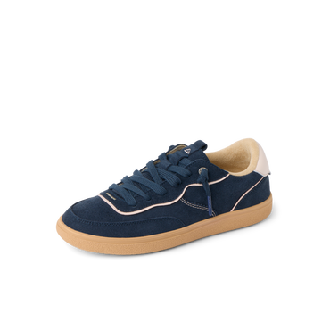 REEF Kickback navy sneaker facing left with a cushioned sole for everyday comfort