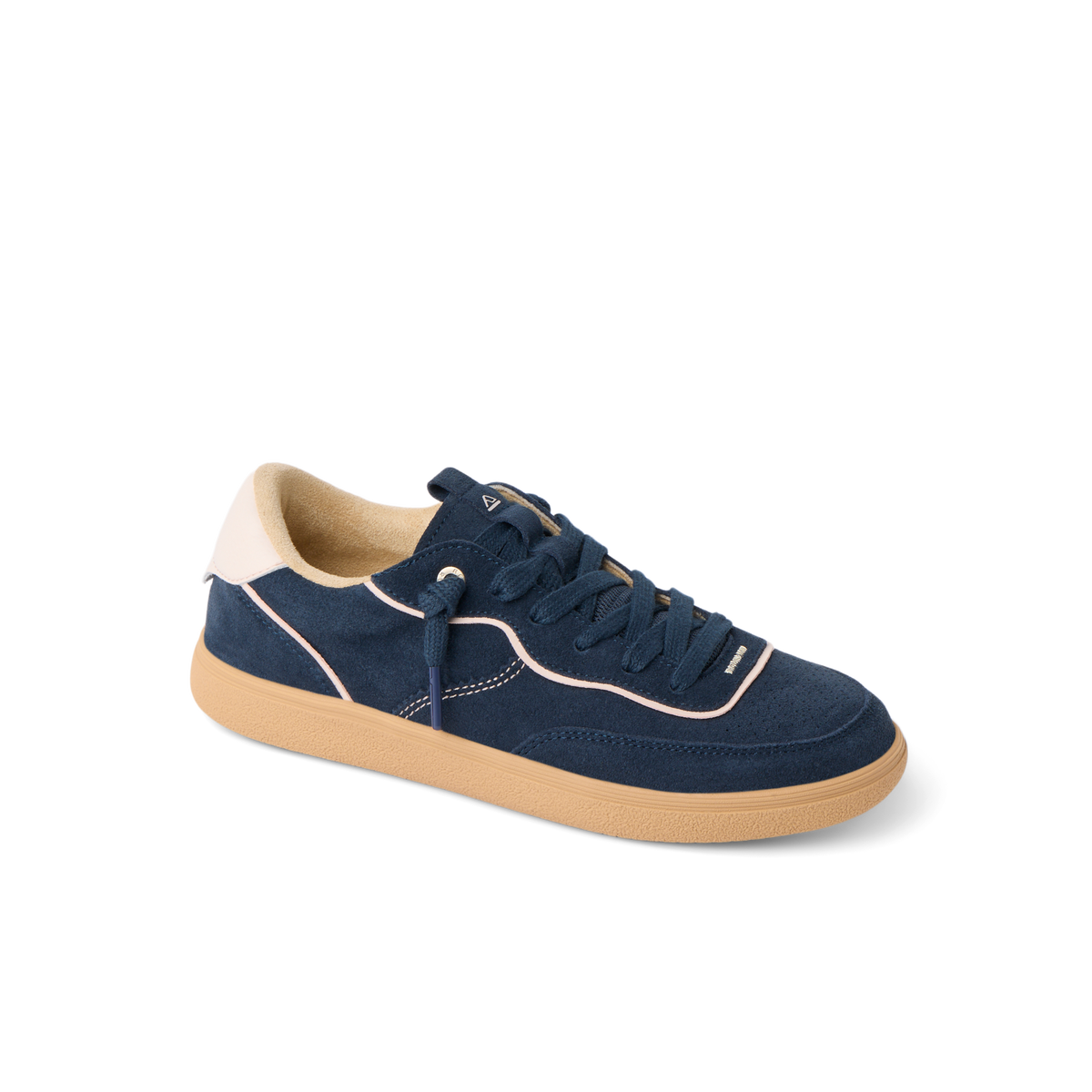 REEF Kickback navy sneaker facing right with anatomical arch support and everyday comfort