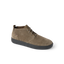 Del Mar Desert brown leather and suede shoe facing right with cushioned arch support and comfort interior