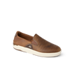 REEF Laguna Slip On brown slip on shoe facing right with textured upper and cushioned comfort