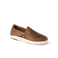REEF Laguna Slip On brown slip on shoe facing right with textured upper and cushioned comfort