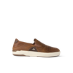 Laguna Slip On brown casual shoe facing right with breathable upper, cushioned sole, and easy fold down heel