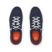 Shoreline Del Mar sneakers viewed from above, pair facing upward, with cushioned support and elastic laces