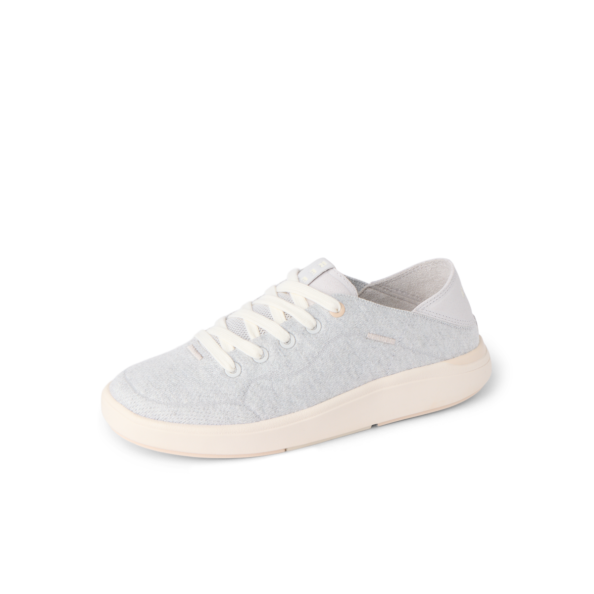 Neptune 2 light gray sneaker facing left with cushioned sole and lace-up design for everyday comfort