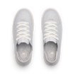 Neptune 2 white sneakers viewed from above facing forward with cushioned comfort and arch support