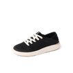 Neptune 2 black sneaker facing left with cushioned sole and arch support