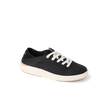 Neptune 2 black sneaker facing right with white laces and cushioned sole