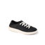 Neptune 2 black sneaker facing right with white laces and cushioned sole