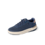 Shoreline Del Mar navy sneaker facing left with cushioned support and comfort for everyday wear