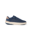 Shoreline Del Mar navy blue sneaker facing right with cushioned support and comfort