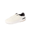 Reef Del Mar white sneaker facing left in side view with a cushioned sole and comfort focused design