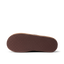 Eventide Slipper outsole facing right, shown close up with a textured brown tread pattern