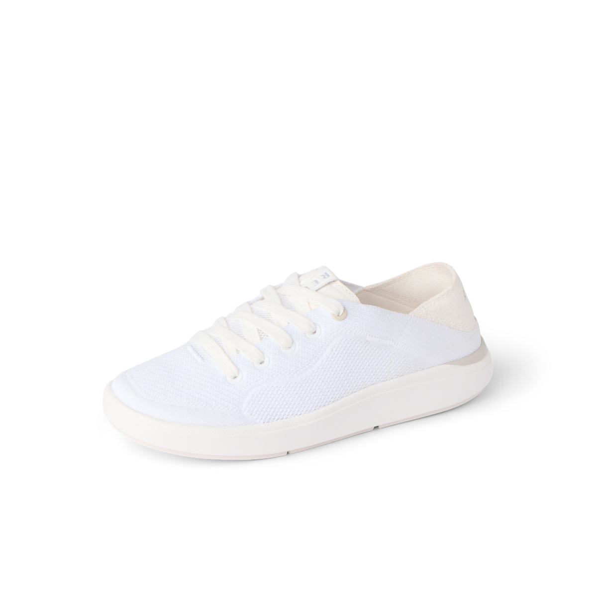 Neptune 2 white sneakers facing left with cushioned comfort and anatomical arch support