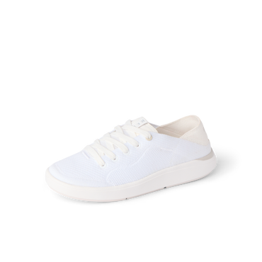Neptune 2 white sneakers facing left with cushioned comfort and anatomical arch support