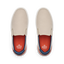 Del Mar Slip On shoes viewed from above with toes facing upward, cushioned footbeds and supportive arch design