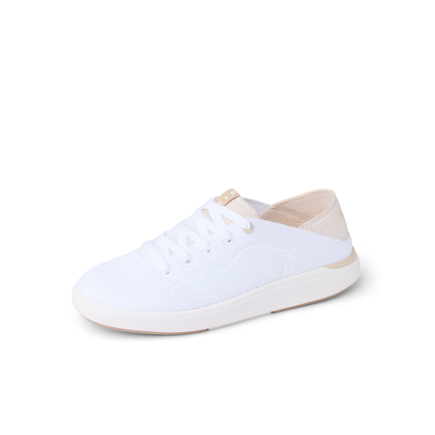 Neptune 2 white sneaker facing left with cushioned footbed and anatomical arch support for everyday comfort