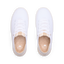 REEF Neptune 2 white sneakers viewed from above facing forward with cushioned footbeds and arch support