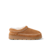 Noa Slipper facing right, suede lounge boot with whipstitch detailing and cushioned comfort