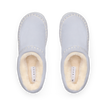 Noa Slipper lounge boots facing upward with plush lining and whipstitch suede detailing