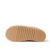 Indie Slipper outsole viewed from below with toe facing left and zigzag traction tread