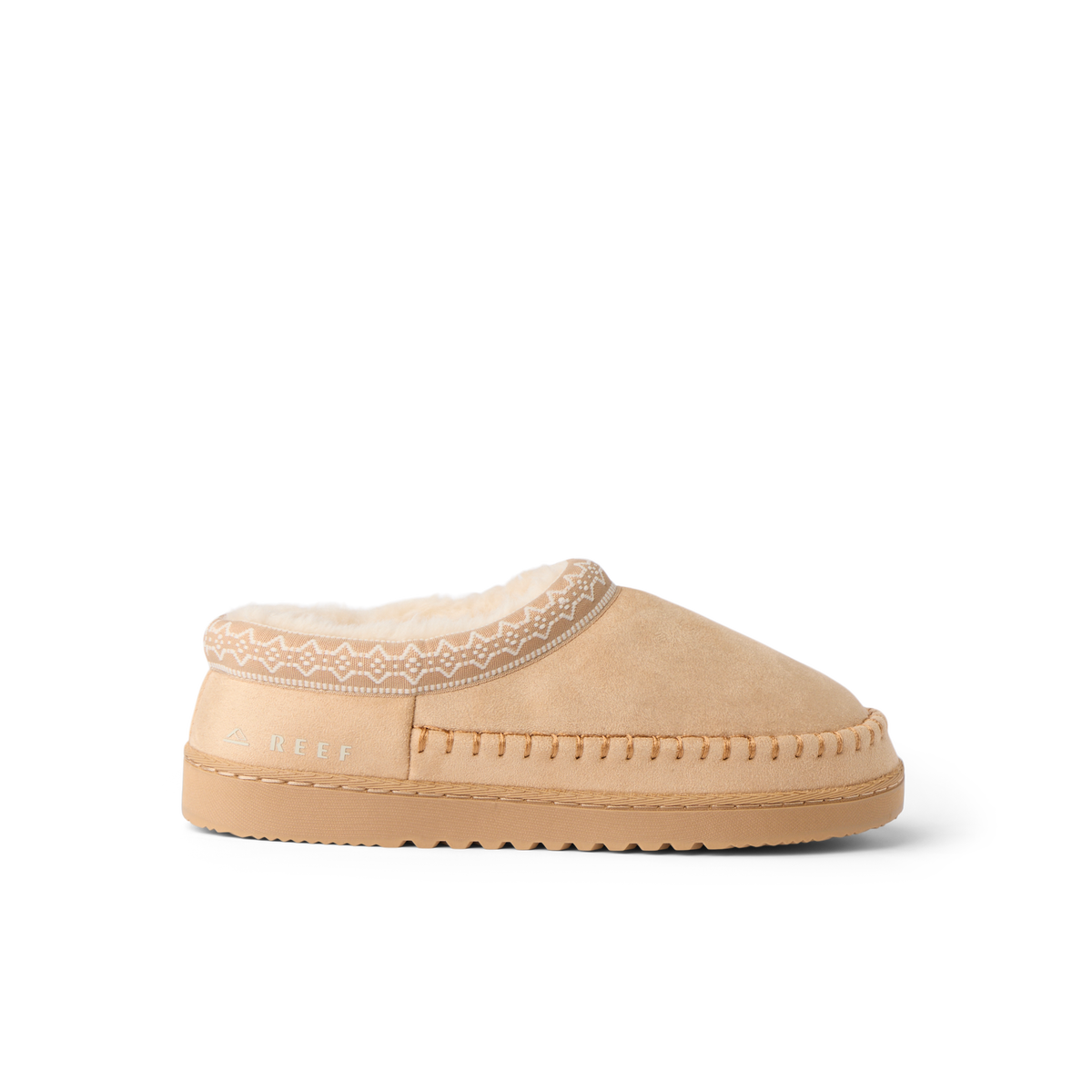 Indie Slipper, right-facing REEF slipper with soft cushioning and lightweight EVA sole for everyday comfort