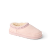 Indie Slipper in pink facing right with plush lining and cushioned lightweight sole