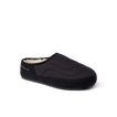 Willa Slipper black quilted slipper facing right with plush faux fur lining and cushioned sole