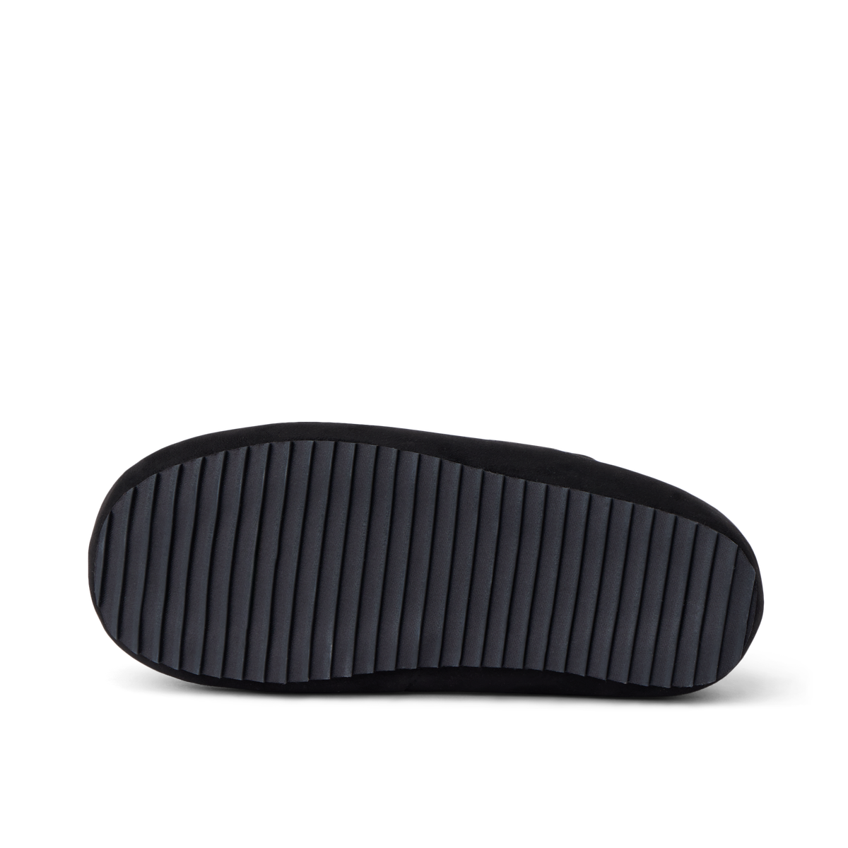 Willa Slipper outsole viewed from below, facing right, with a ridged traction sole