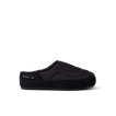 REEF Willa Slipper in black facing right with quilted upper and cushioned sole