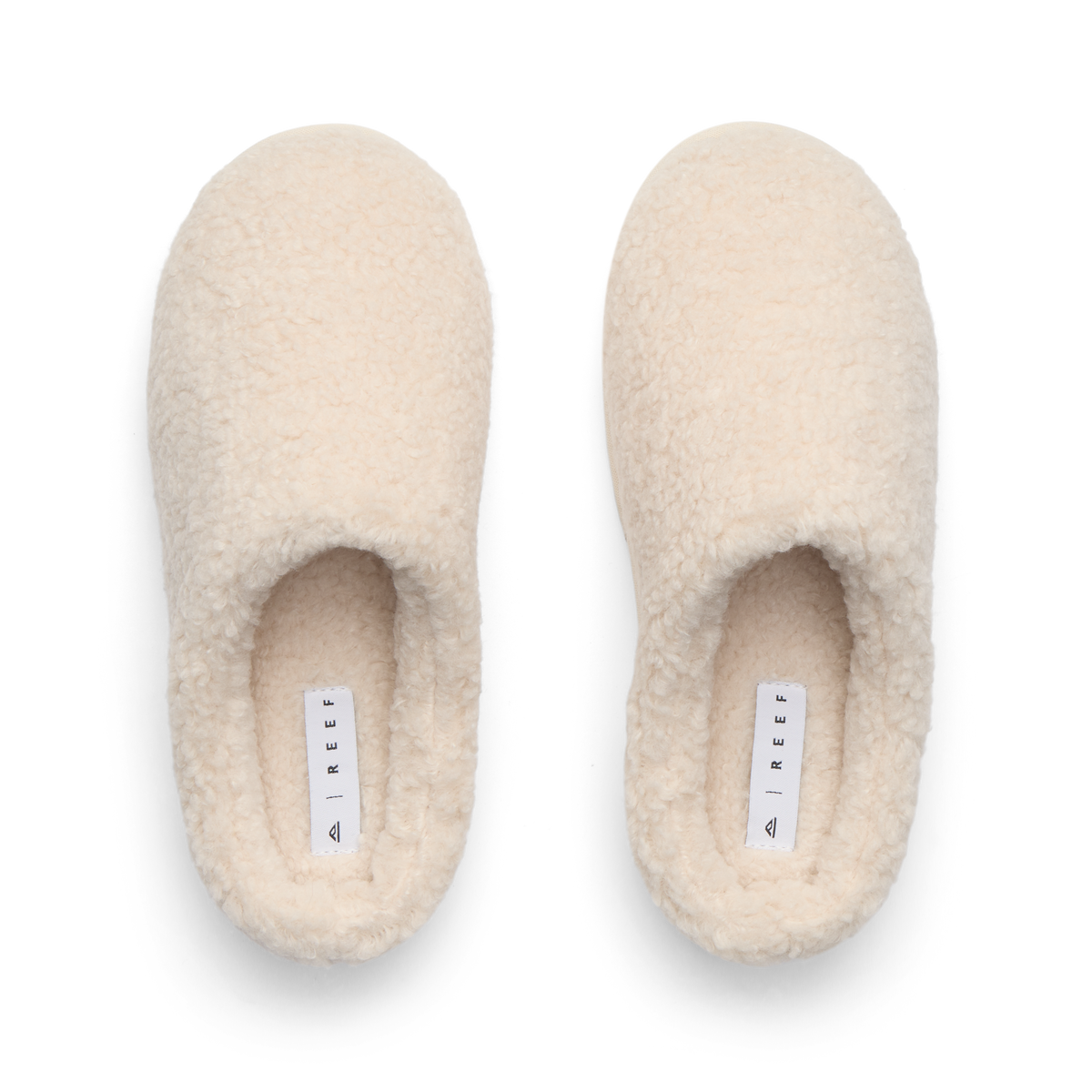 Daydream Slipper pair facing toe up shown from above in soft faux shearling for cozy everyday comfort