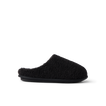 Daydream Slipper black faux shearling mule facing right for cozy everyday comfort