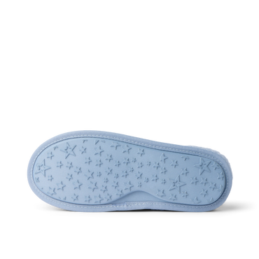 Daydream Slipper outsole facing left with a star patterned sole shown in close up