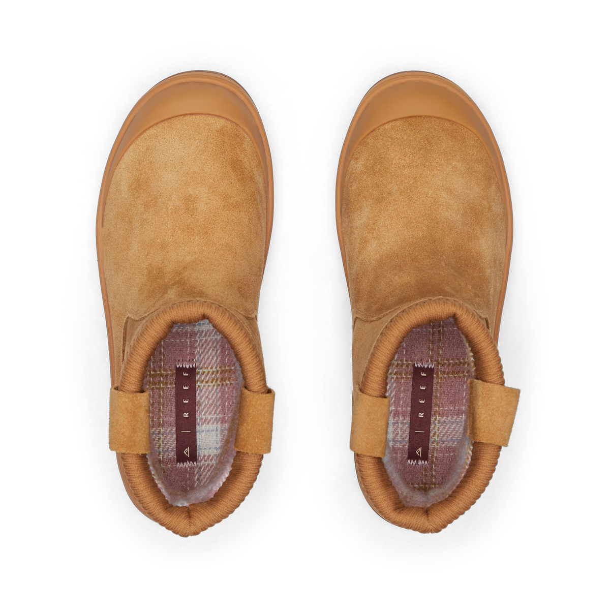 Campfire Ember footwear pair facing upward with cushioned footbeds and supportive comfort design