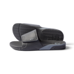 Fanning Slide H2O men's grey slide sandals facing right with soft-rebound cushioning and arch support close-up