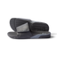 Fanning Slide H2O men's grey slide sandals facing right with soft-rebound cushioning and arch support close-up