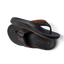 Phantom Lux men's black sandal pair with top shoe facing right, featuring anatomical arch support and soft cushioning.
