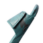 Fanning Slide H2O in deep teal marble facing right, close-up on front strap with breathable perforations and arch support.