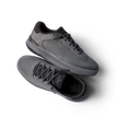 Pair of Shoreline Del Mar men's grey sneakers with knitted uppers shown from side and top angles, highlighting comfort design.