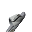 Fanning + Slide sandal facing right in grey with breathable adjustable strap, cushioned footbed, and water-friendly design