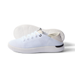 Reef Neptune women's white and black sneaker with breathable knit, anatomical arch support, and cushioned sole facing left side.