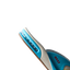 Fanning men's aqua blue sneaker facing left, showing side profile with cushioned arch support and water-friendly design.