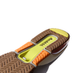 Close-up of the sole front facing of the Fanning + Slide showing durable traction with water-friendly materials and arch support.