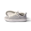 Lay Day Lite women's sneaker facing right, close-up of knit upper and cushioned sole for all-day beach comfort.