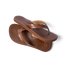Reef Cushion Celine women’s sandals in chocolate brown, top and side view showing cushioned footbed and arch support.