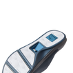 Solid Cruiser Slide men's sandals showing the navy blue and white sole facing upward with arch support detail visible