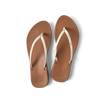 Top view of Cushion Slim women's sandals in champagne with soft-rebound cushioning and anatomical arch support.